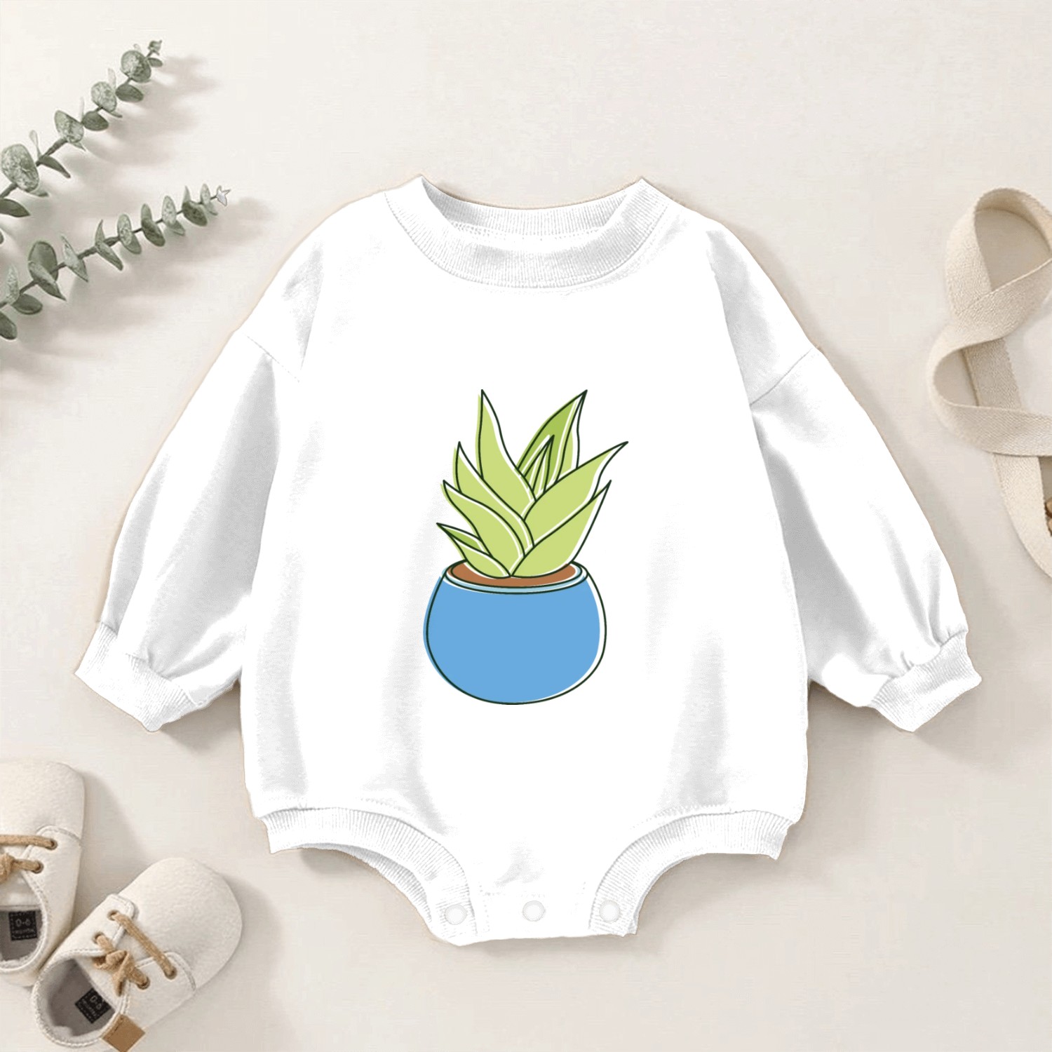 plant Everyone sees the world Baby Romper Sweatshirts