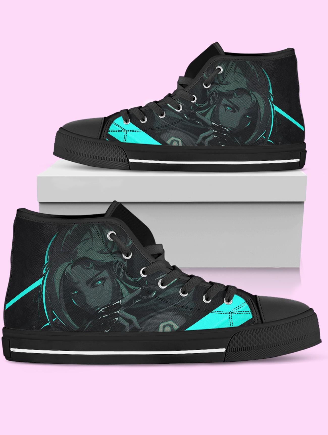 Jett High Top Shoes, Video Game Sneakers for Women, Men
