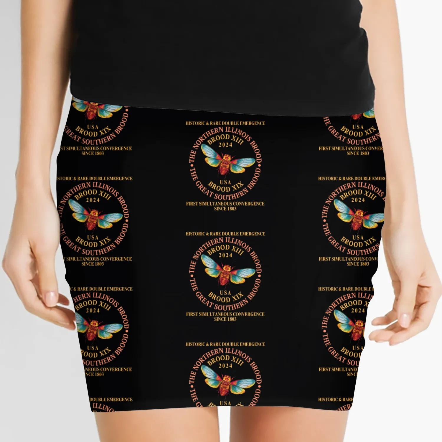 Cicada Brood XIII Brood XIX 2024 Emergence Women's Mini Skirts