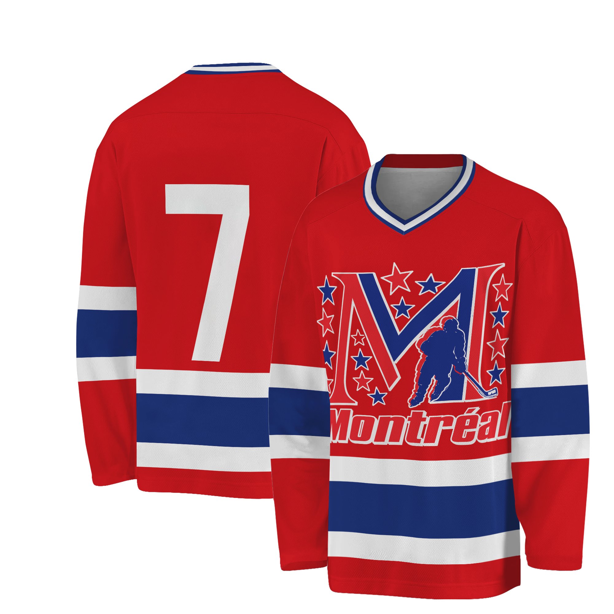 Vintage Montreal #7 Hockey Jersey