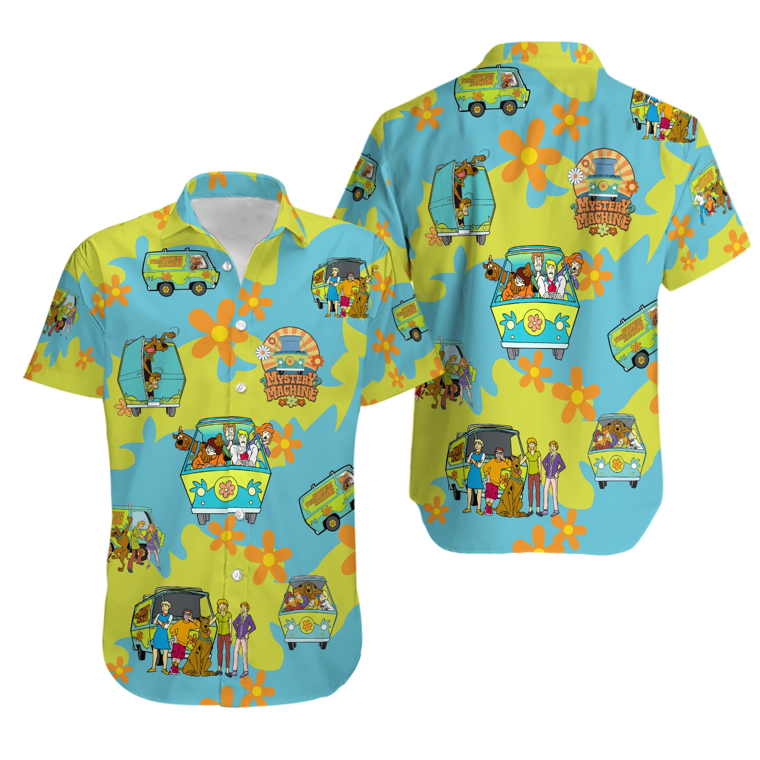 Scooby-Doo Mystery Machine Hawaiian Shirt