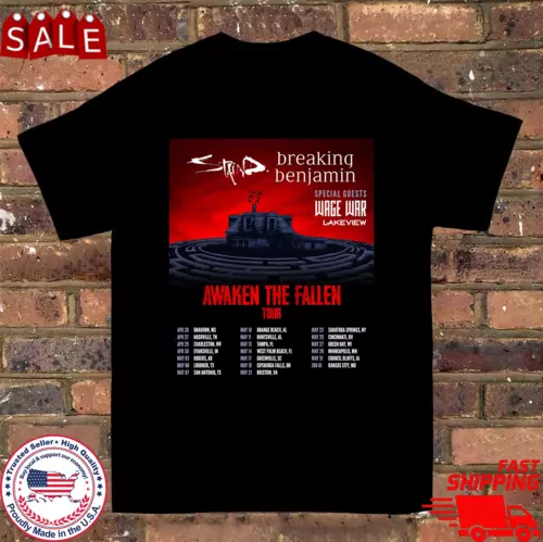Staind Band Breaking Benjamin Tour 2025 T Shirt