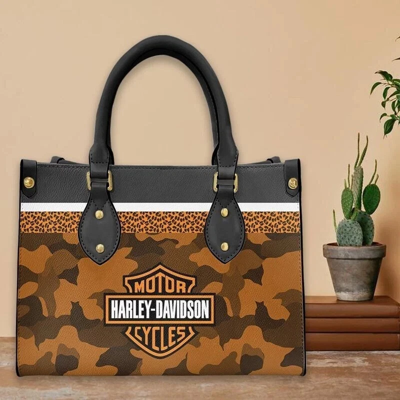Harley Racing Davidson Leather Handbag, Women's Leather Bag Gift