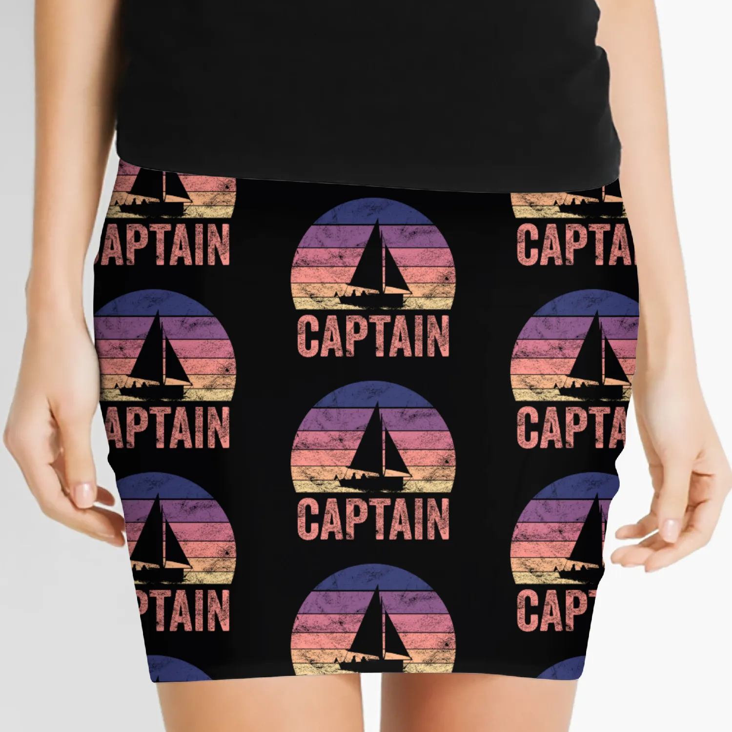 retro sail Women's Mini Skirts