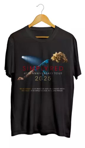 Simply Red 40th Anniversary Tour 2025 Tshirt
