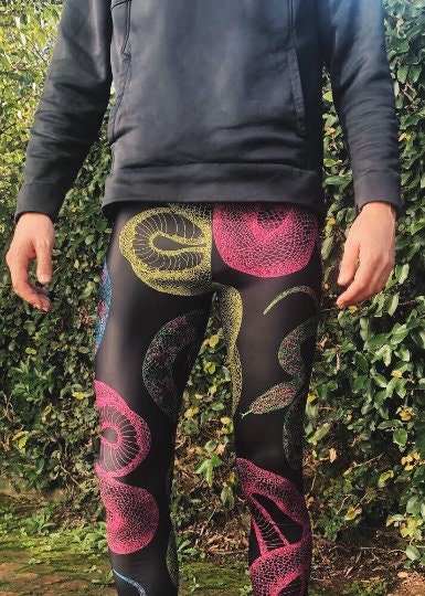 Snake Loves Snakes Meggings, Art Leggings, Crazy Leggings