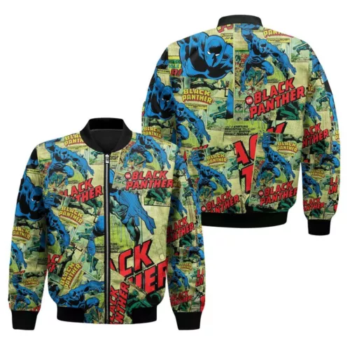 Panther Retro Men's Bomber Jacket