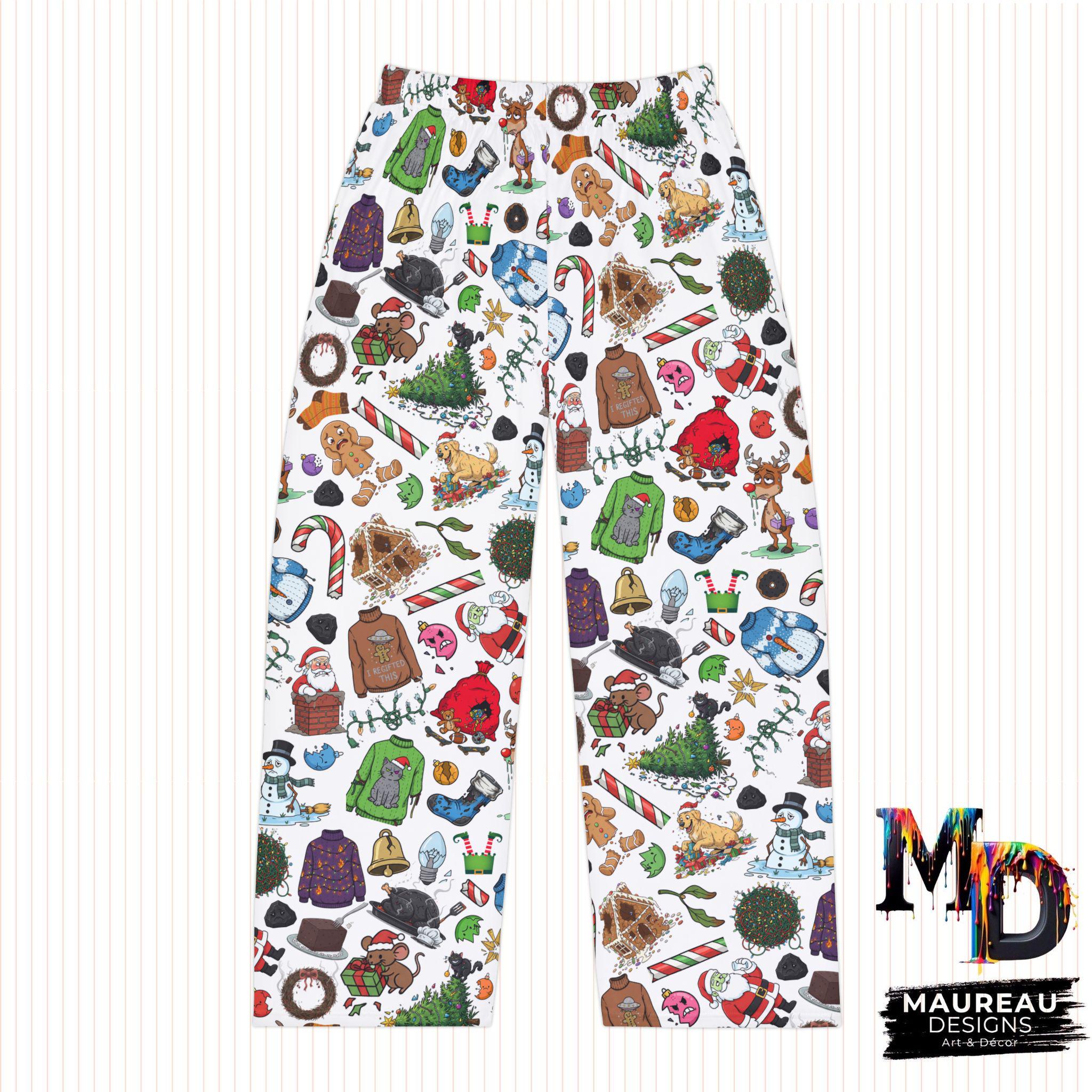 Christmas Gone Wrong Women's Pajama Pants, Gift for Him, Pajama Bottoms