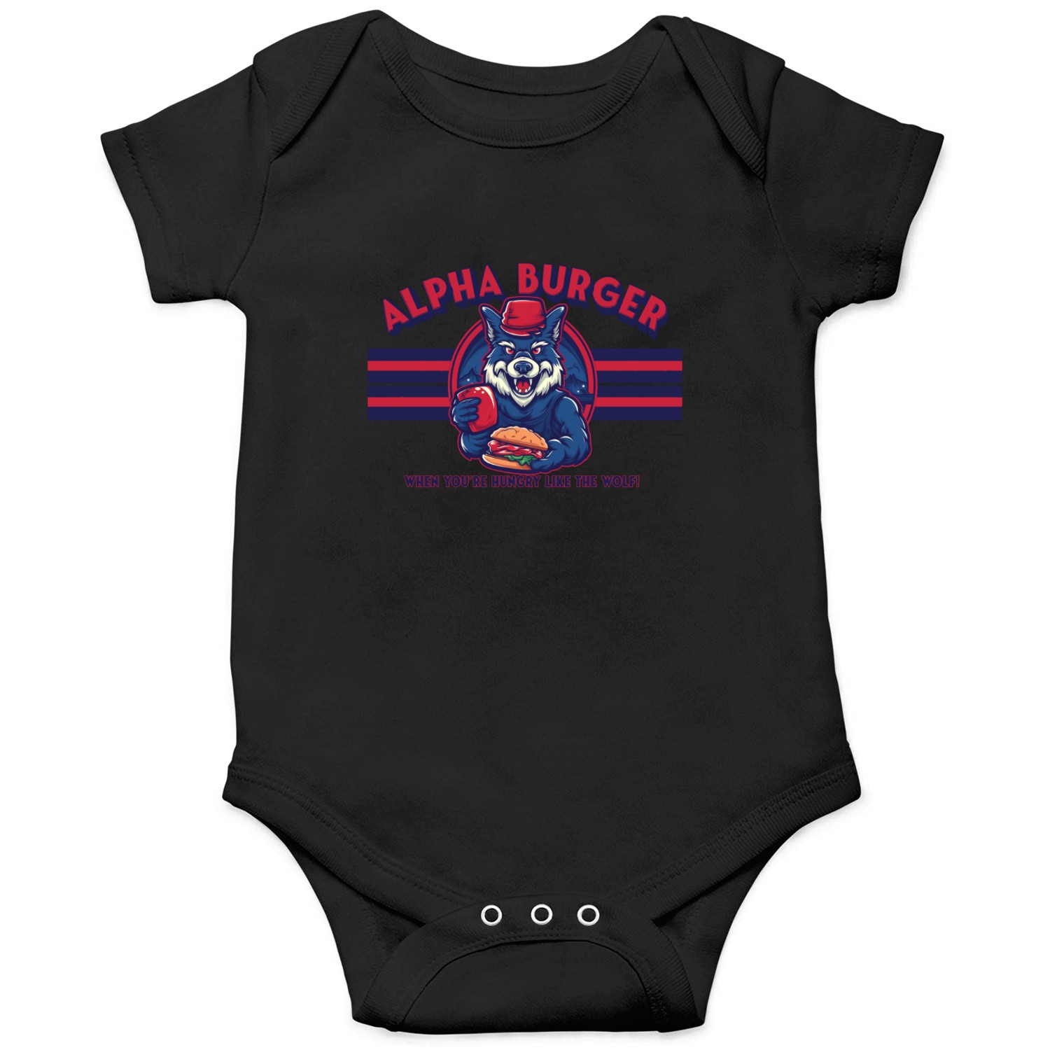Alpha Burger Onesies