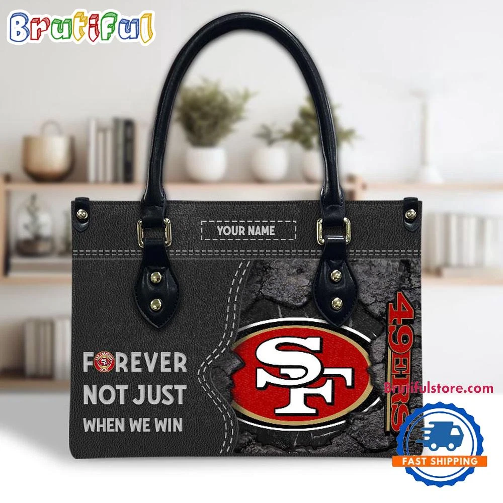 Personalized San Franciscos Team 49erss Forever Leather Bag, Leather Bag