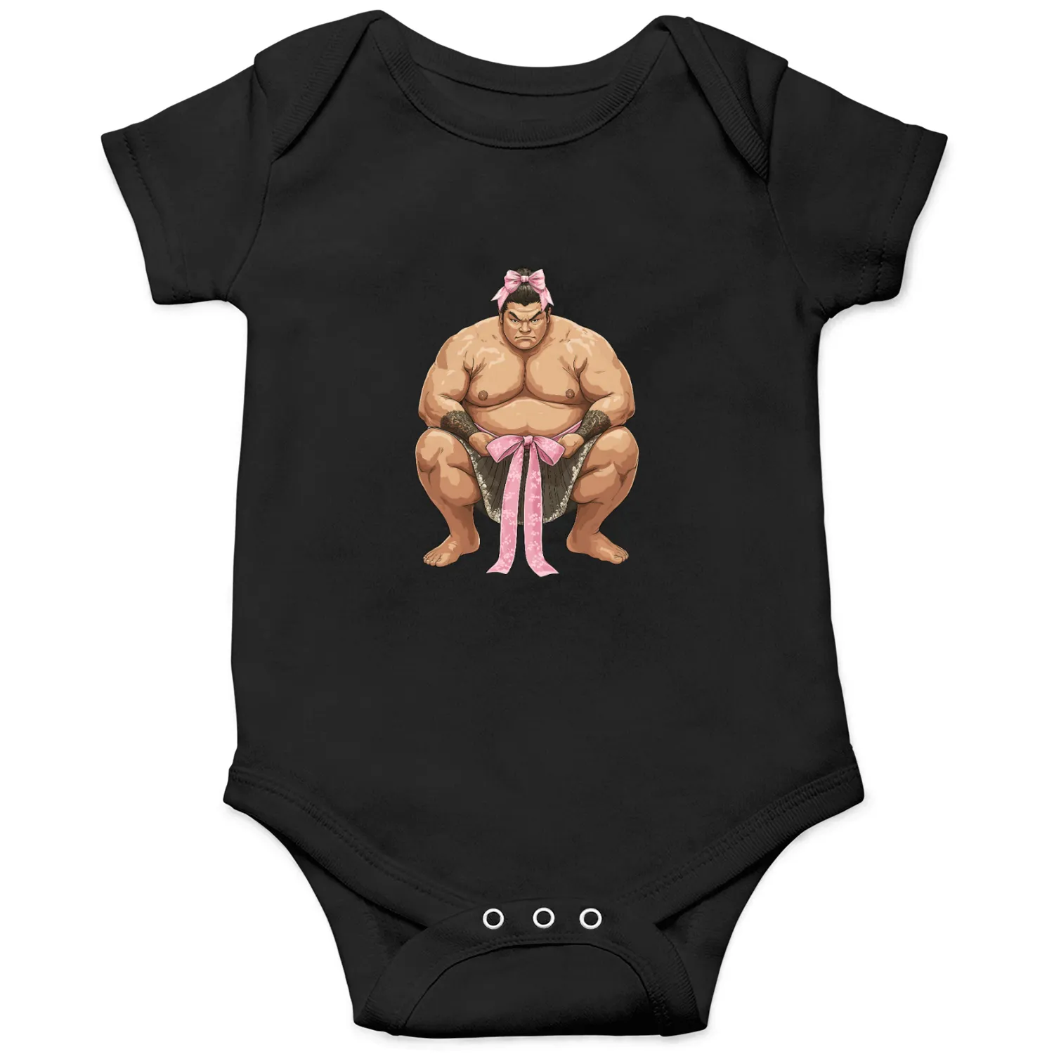 Coquette Bow Sumo Wrestling Japanese Sumo Wrestler Onesies