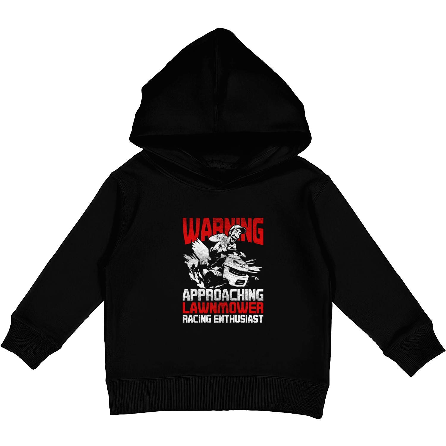 Lawn Mower Racing Lawnmower Enthausiast Kids Pullover Hoodies