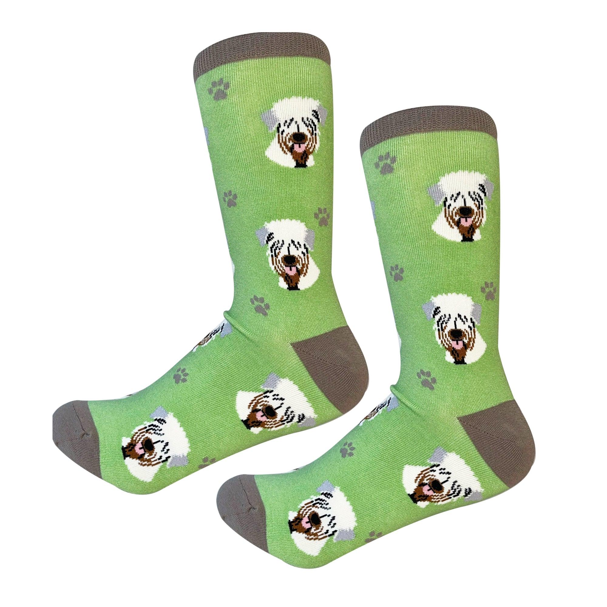 Soft Coated Wheaten Terrier Dog Socks, Gift Ideas for Pet Lovers