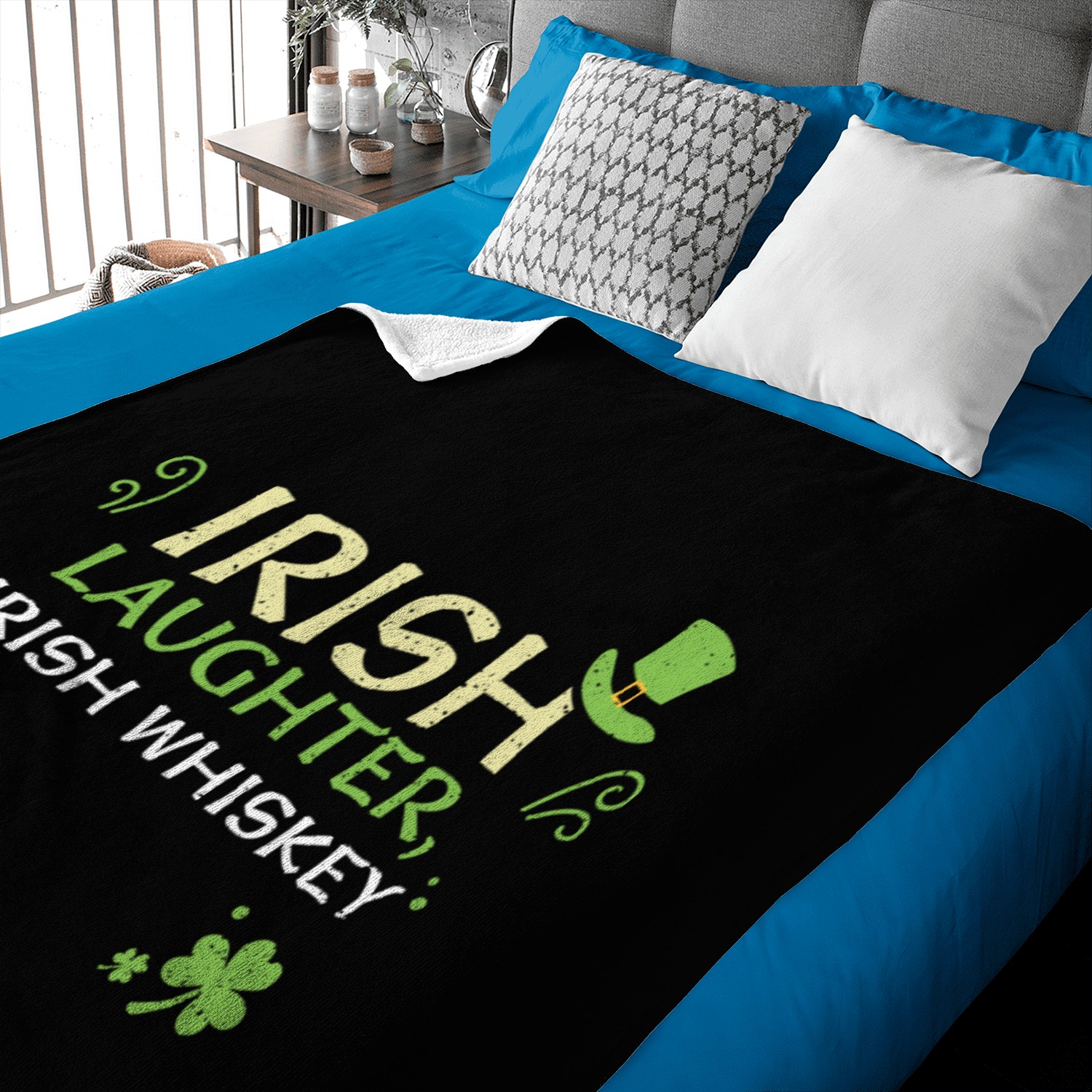 Irish laughter, Irish whiskey Baby Blankets
