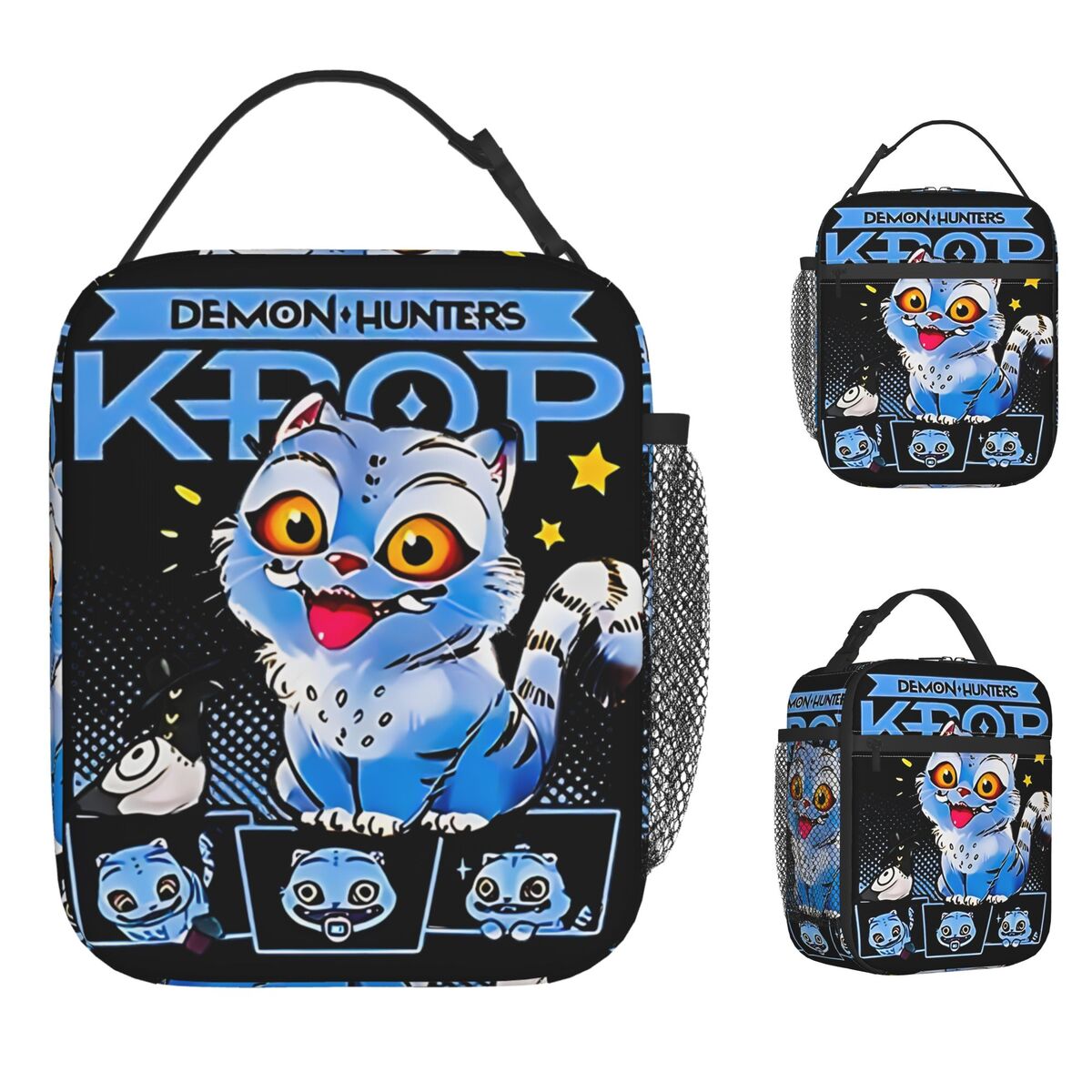 Demon Hunter Tiger Derpy The Tiger and Bird Kids Lunch Bag Oxford Cooler Bag