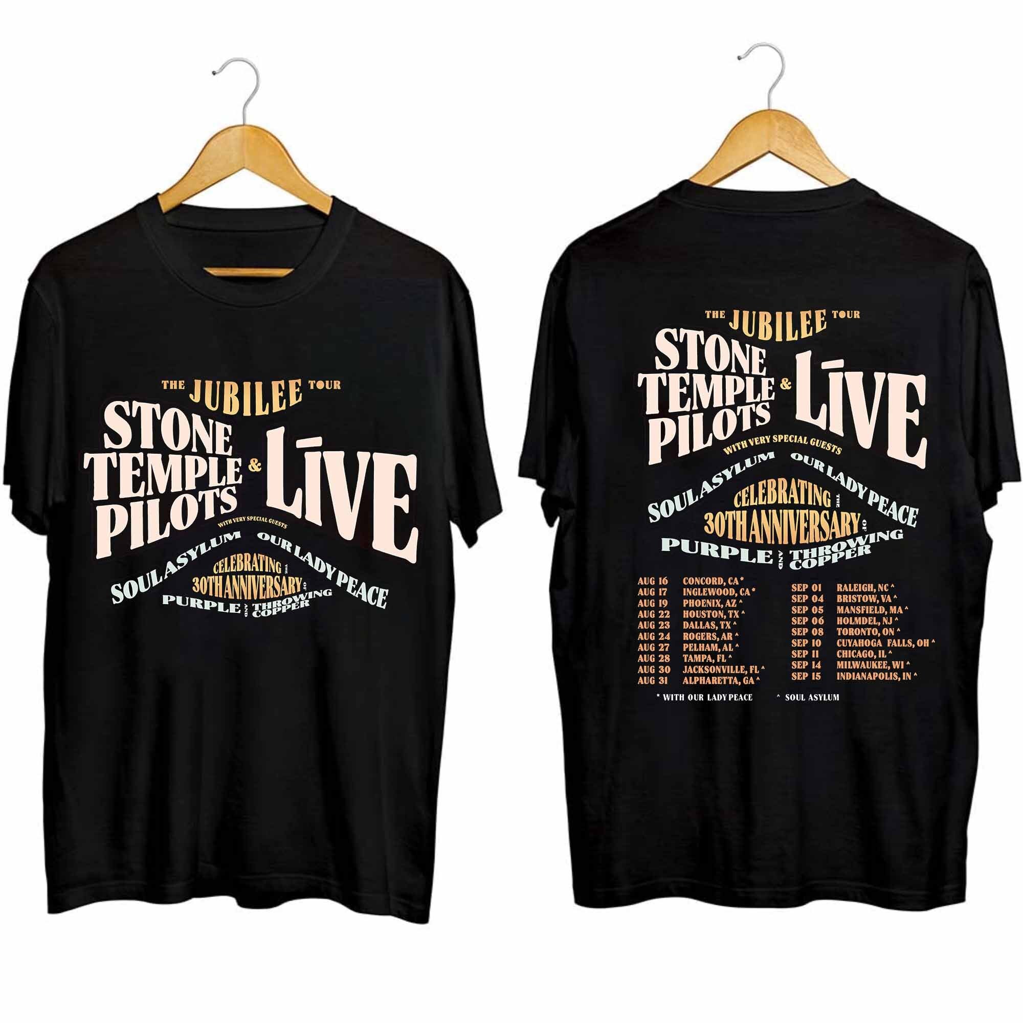 Stone Temple Pilots The Jubilee Tour 2024 Double Sided Shirt