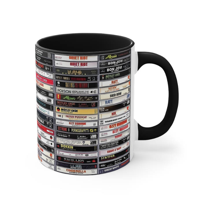 Metal Heavy Metal Kings Classic Tapes Accent Coffee Mug