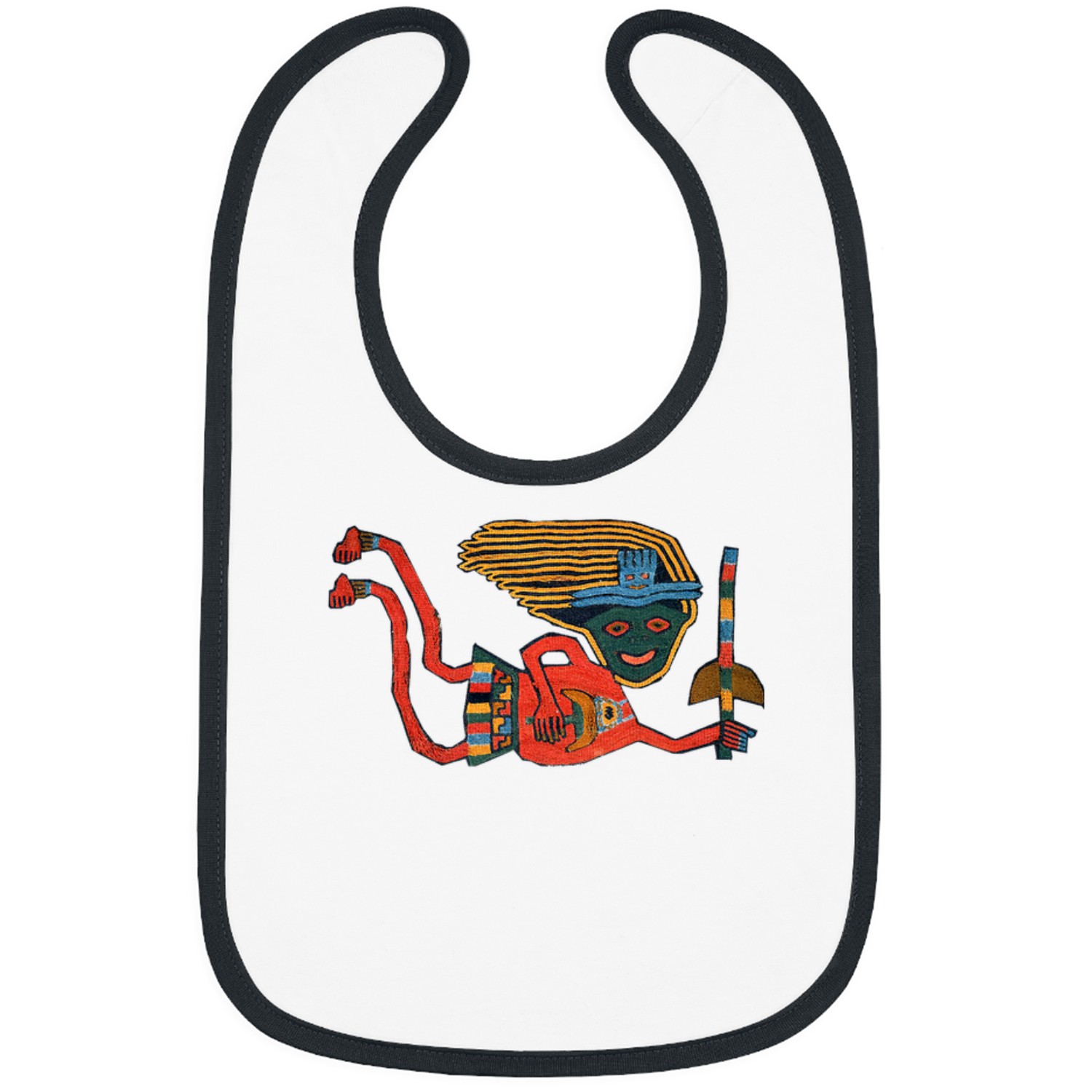Paracas border flying man detail Bibs