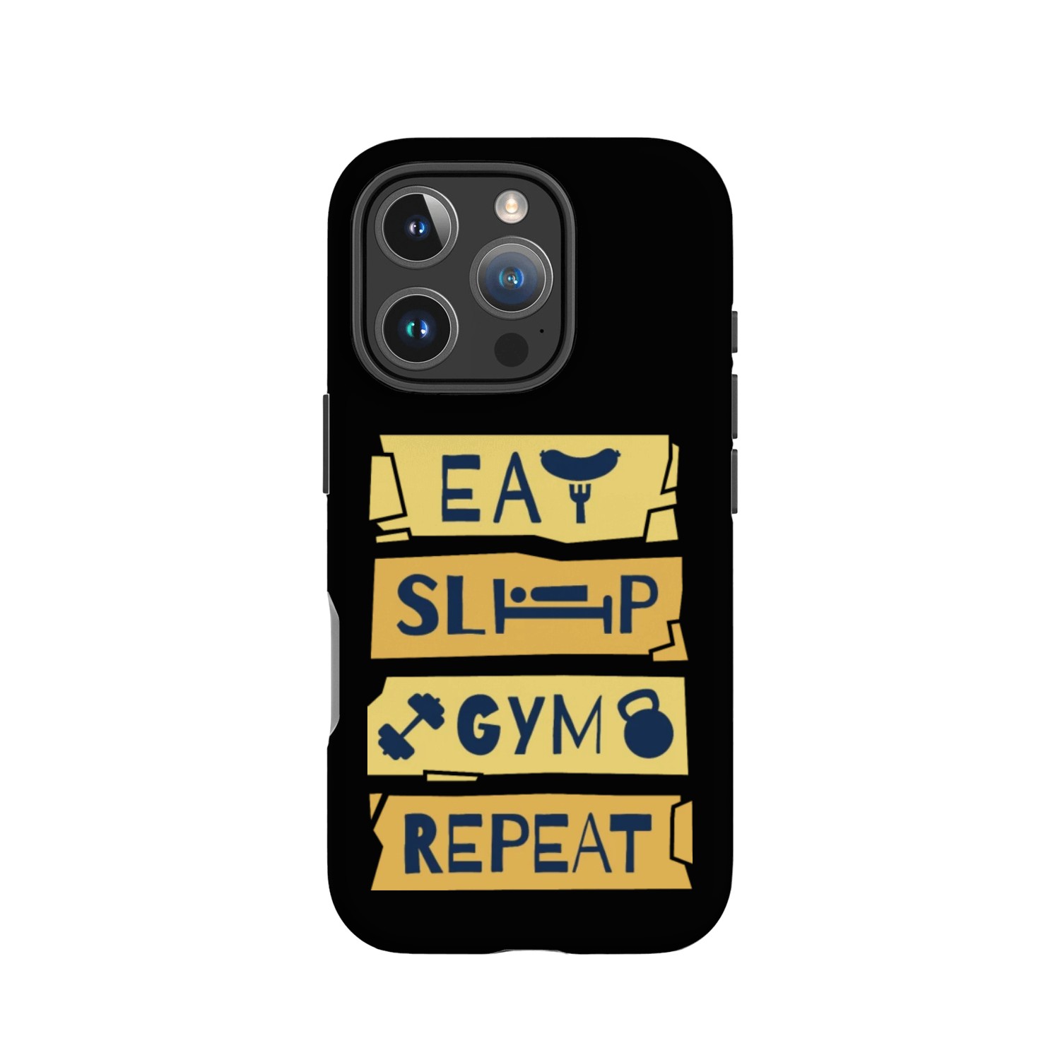 EAT SLEEP GYM REPEAT IPhone Cases