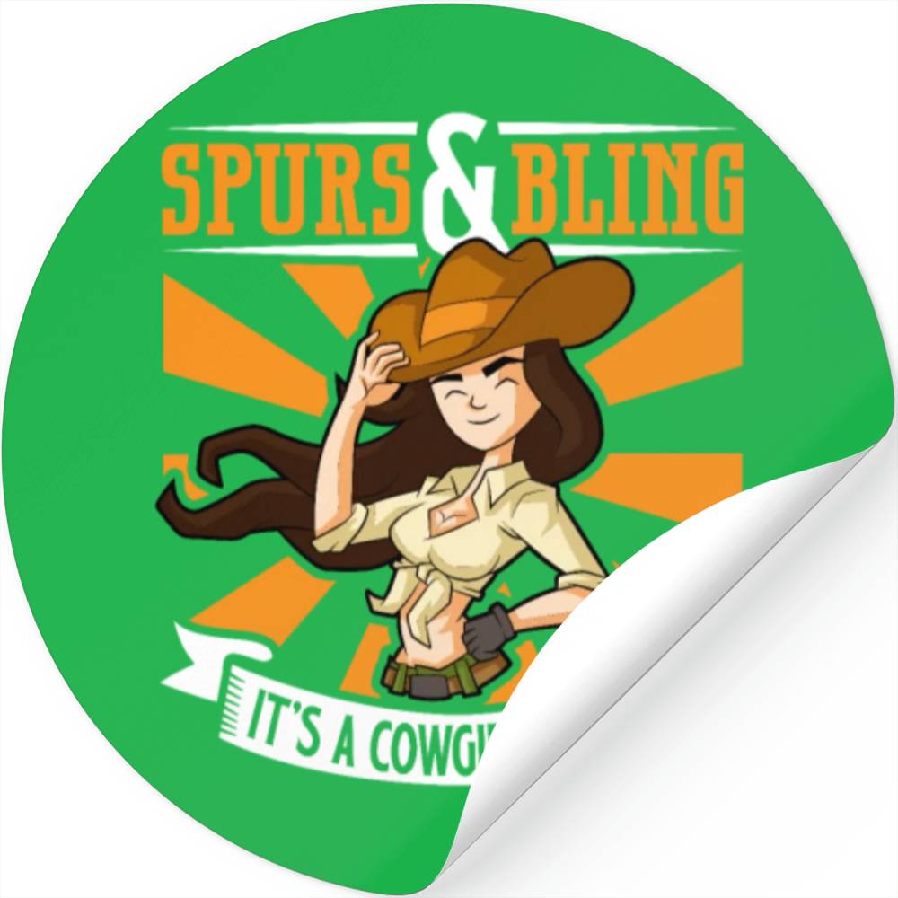 Cowboy Barn Bull Rider Rodeo Country Western Gift Stickers