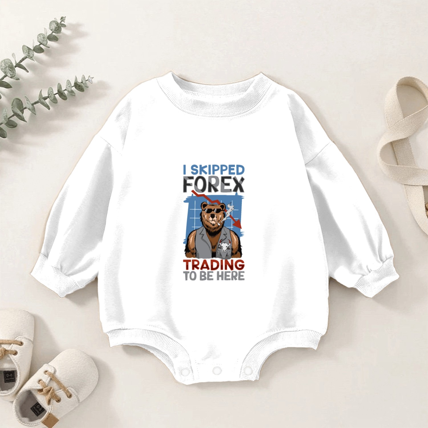 Stock Market trader Forex Trader Investor Trading Baby Romper Sweatshirts