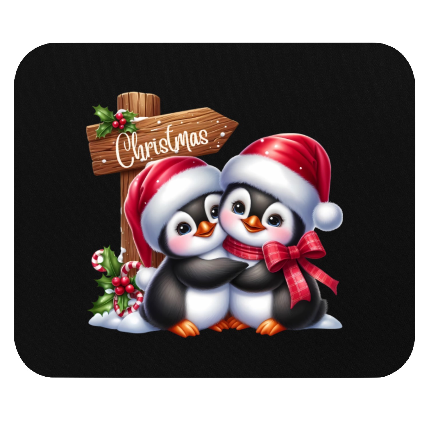 Christmas Merry Christmas For Gift Penguins Mouse Pads