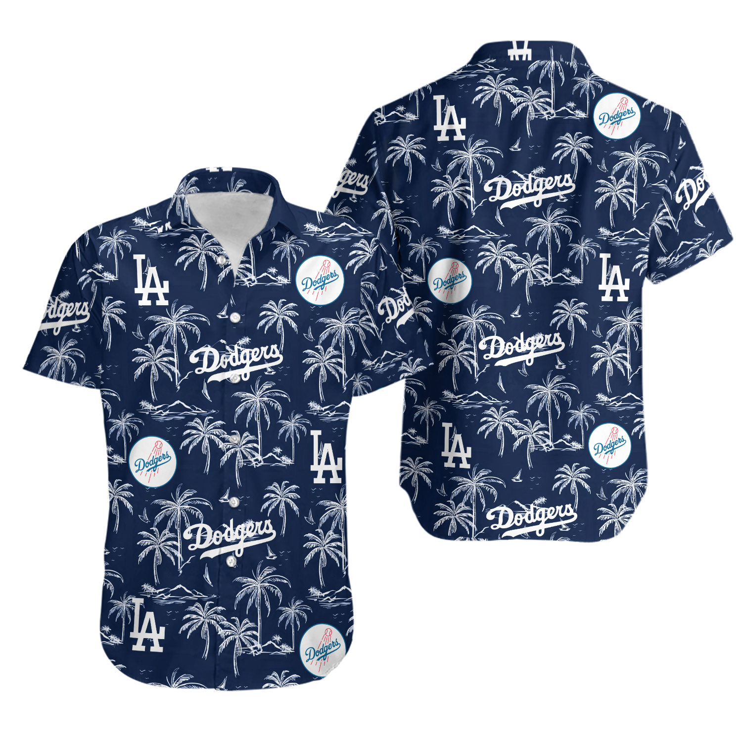 LA dodgers Hawaiian shirt, Hawaiian shirt Men's Hawaiian Shirt, Hawaiian Beach Shirt, Button Downs Shirt