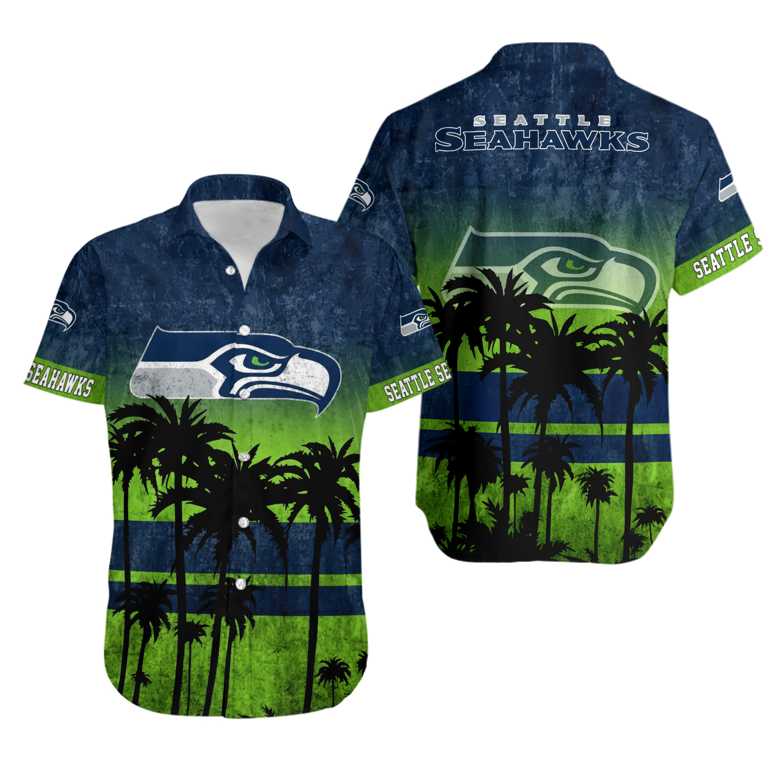 Seattle Seahaawkks Hawaiian Shirt Vintage, Gift for Fan