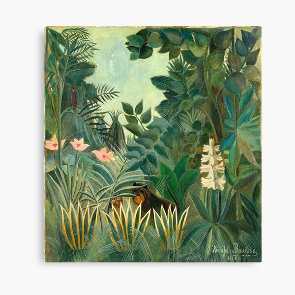 Henri Rousseau The Equatorial Jungle, 1909 Canvas