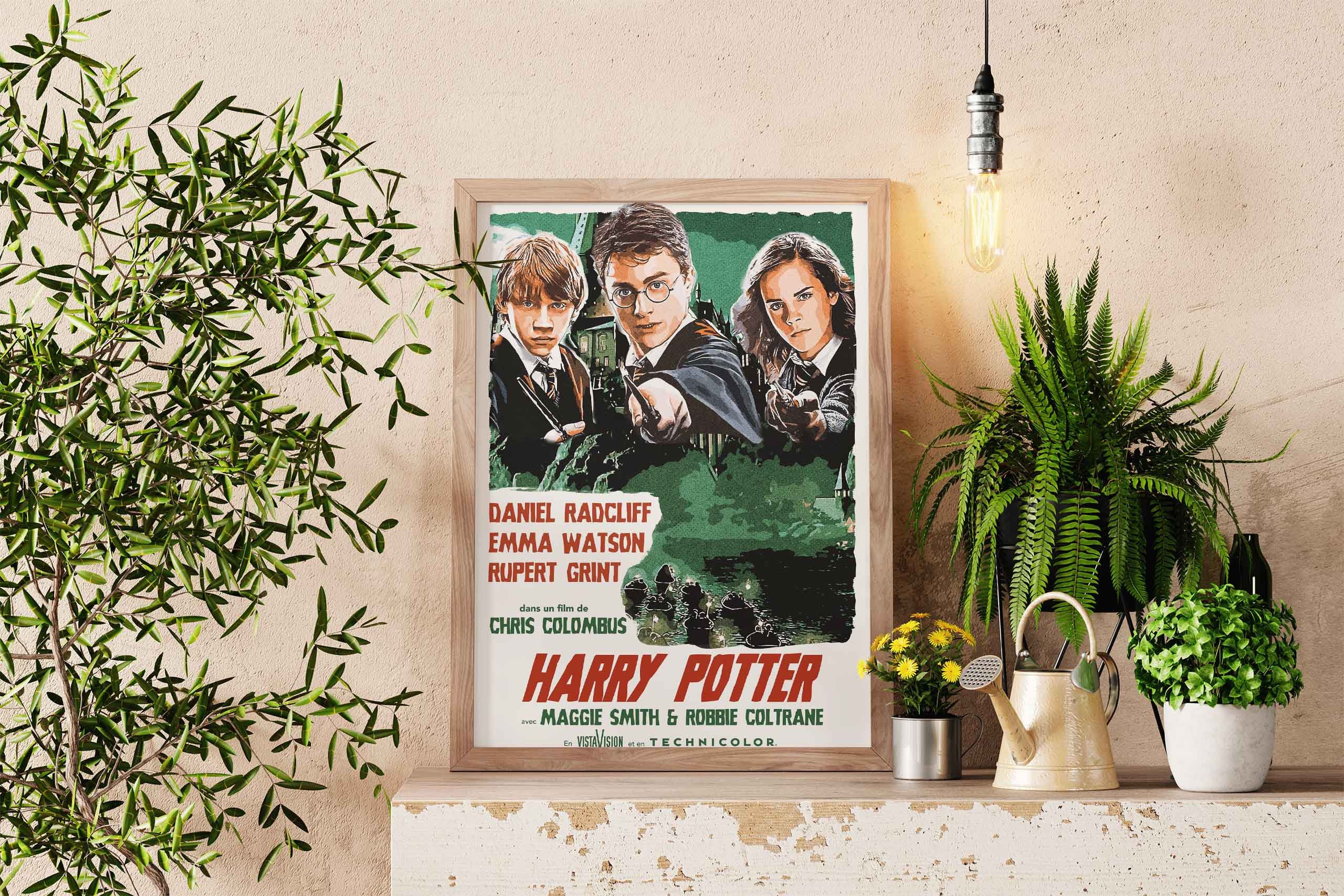 HP Poster | Movie Poster | Retro & Vintage Art | Cinema Poster
