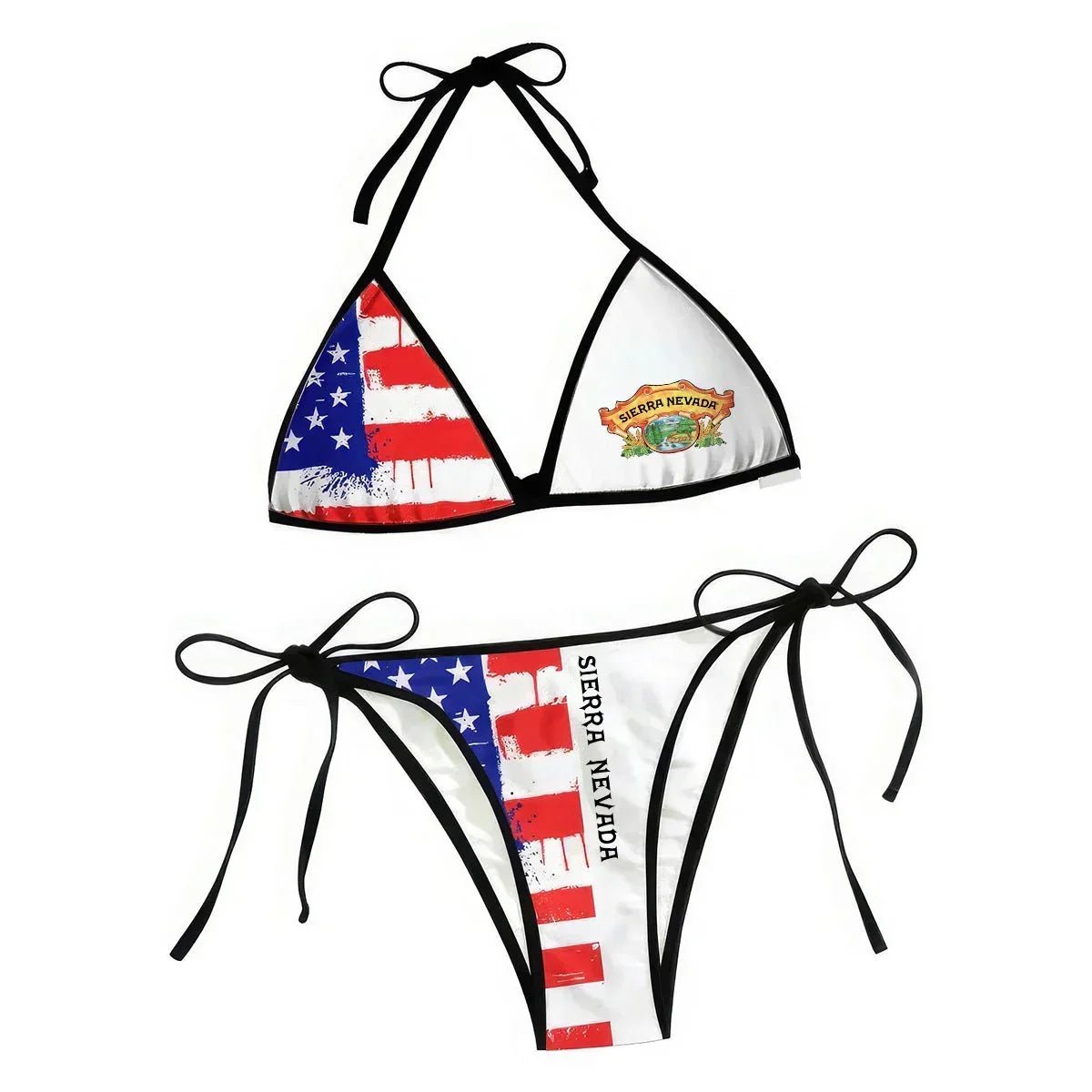 Sierra Nevada American Flag Triangle Beach Bikini