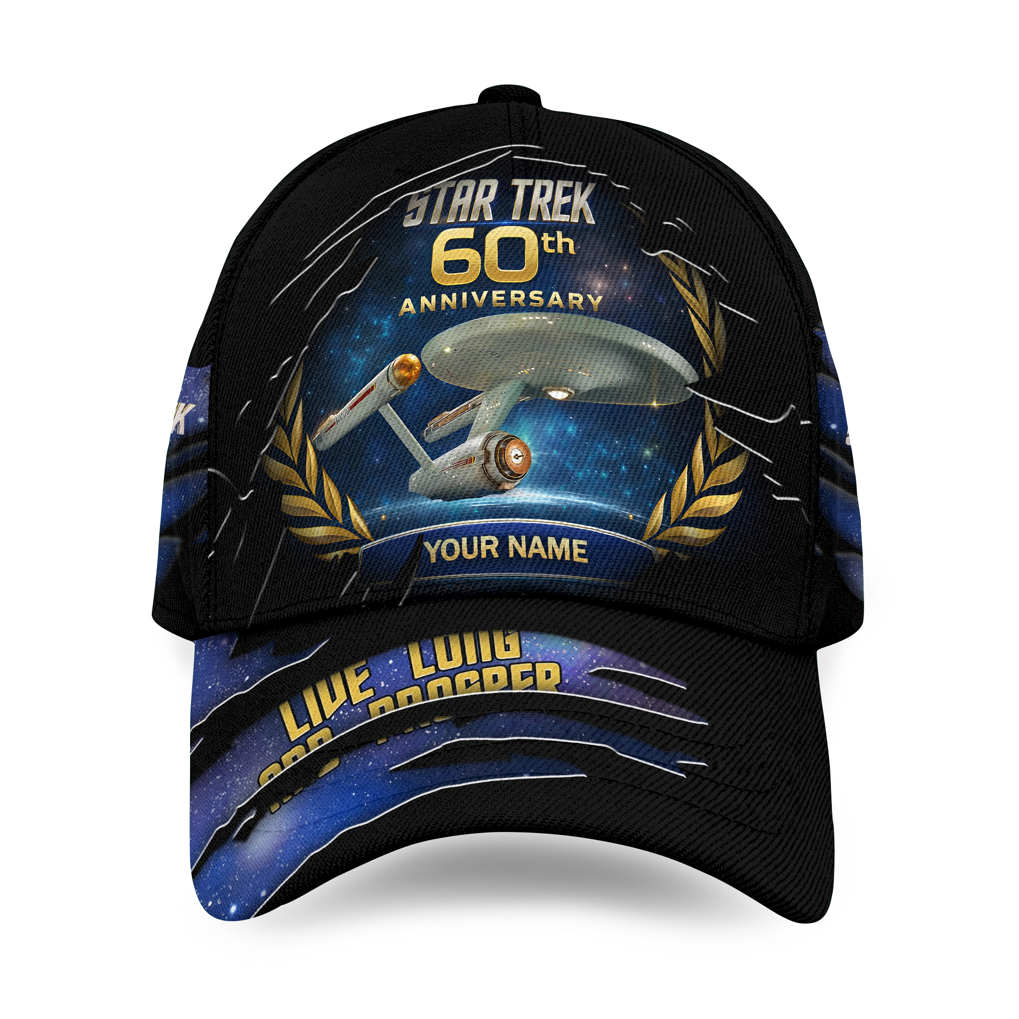 Personalized Star T r e k 60th Anniversary 2026 Classic Cap