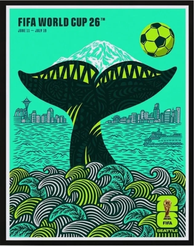 Seattle Host City Poster FIFA World Cup 2026
