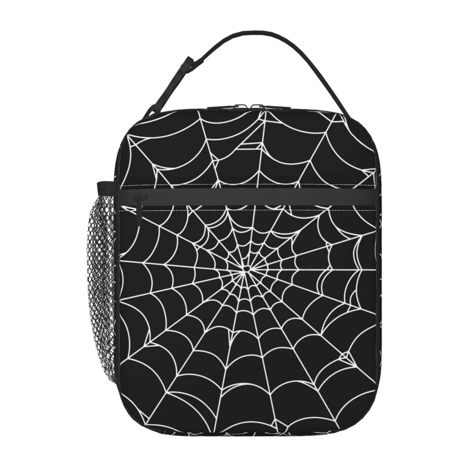 Goth Spider Web Lunch Bag for Kids Boys Girls