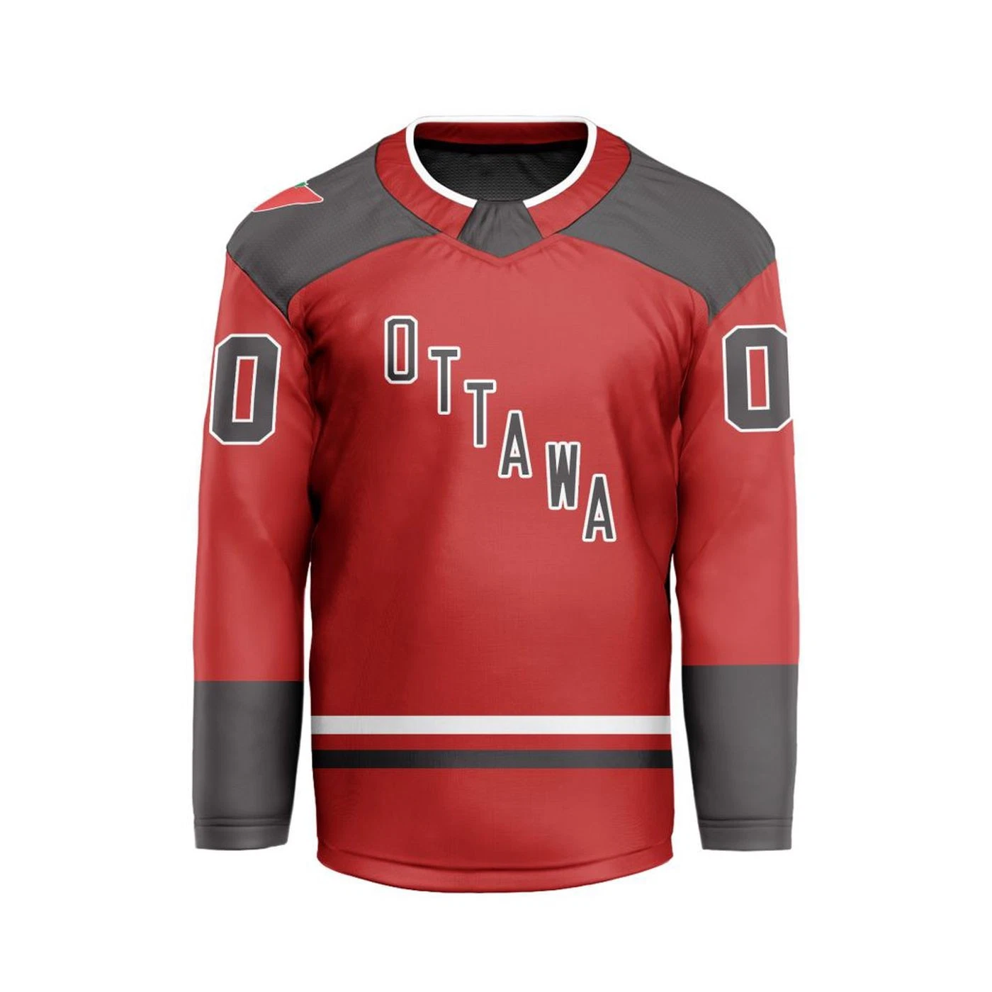 Personalized Ottawa Charge Home V-shaped Hockey Shirt Men's Fan Gear