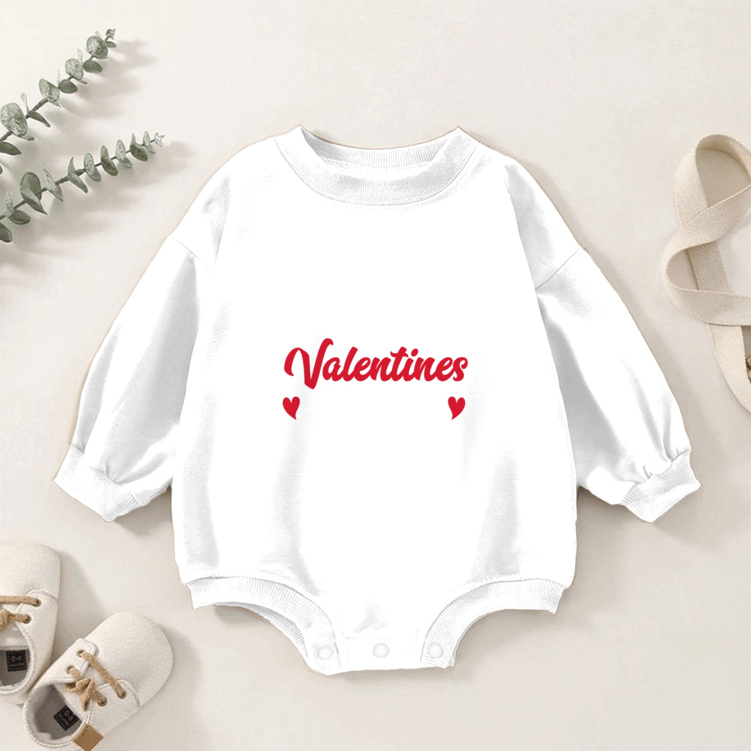 My Valentines Call Me Nana Valentine's Day Baby Romper Sweatshirts
