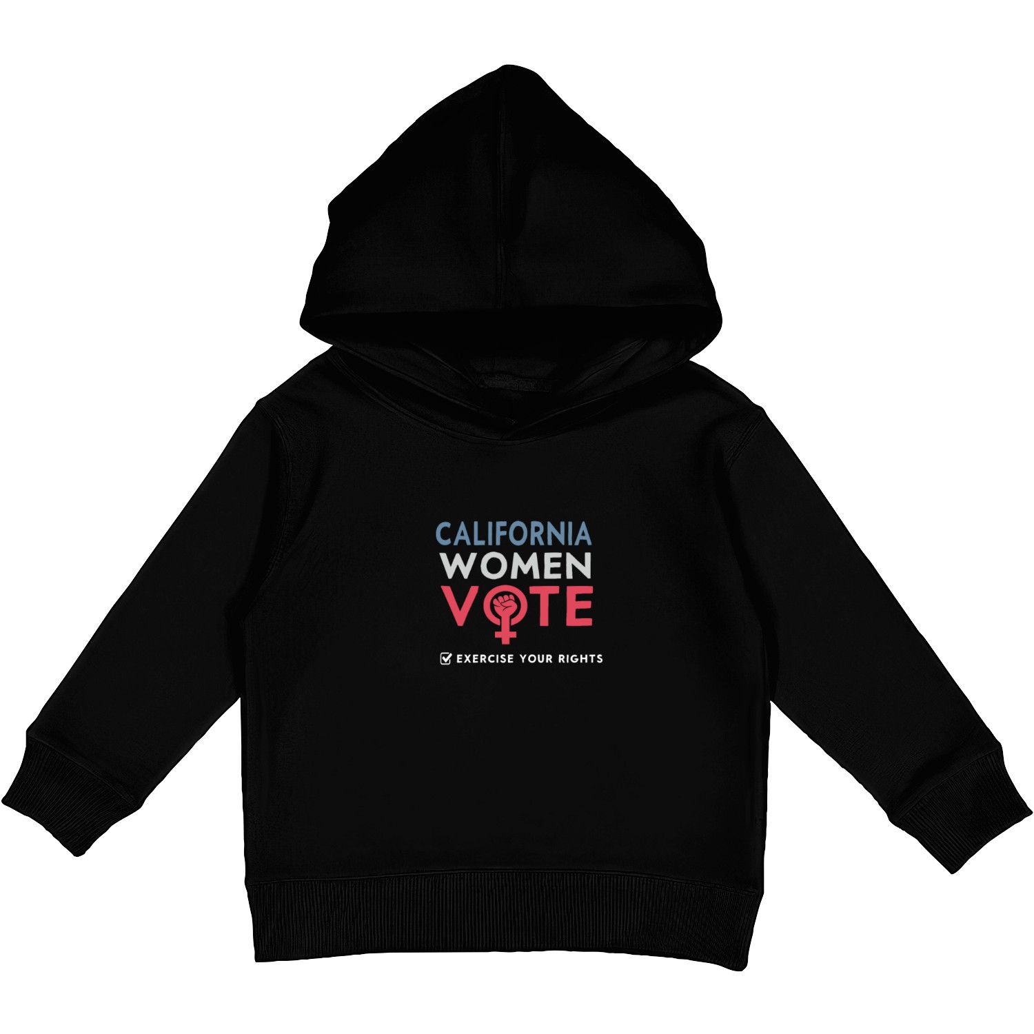 California Women Vote Voter 2022 Election Kids Pullover Hoodies