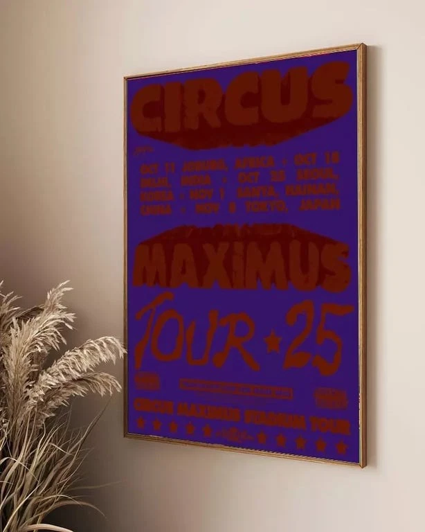 Travis Utopia Circus Maximus 2025 Stadium Tour Poster