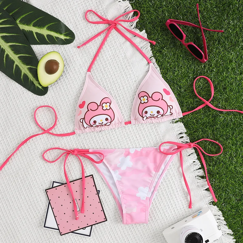 Sanrio Melody Sling Bikini Swimsuit, Summer Swimwear