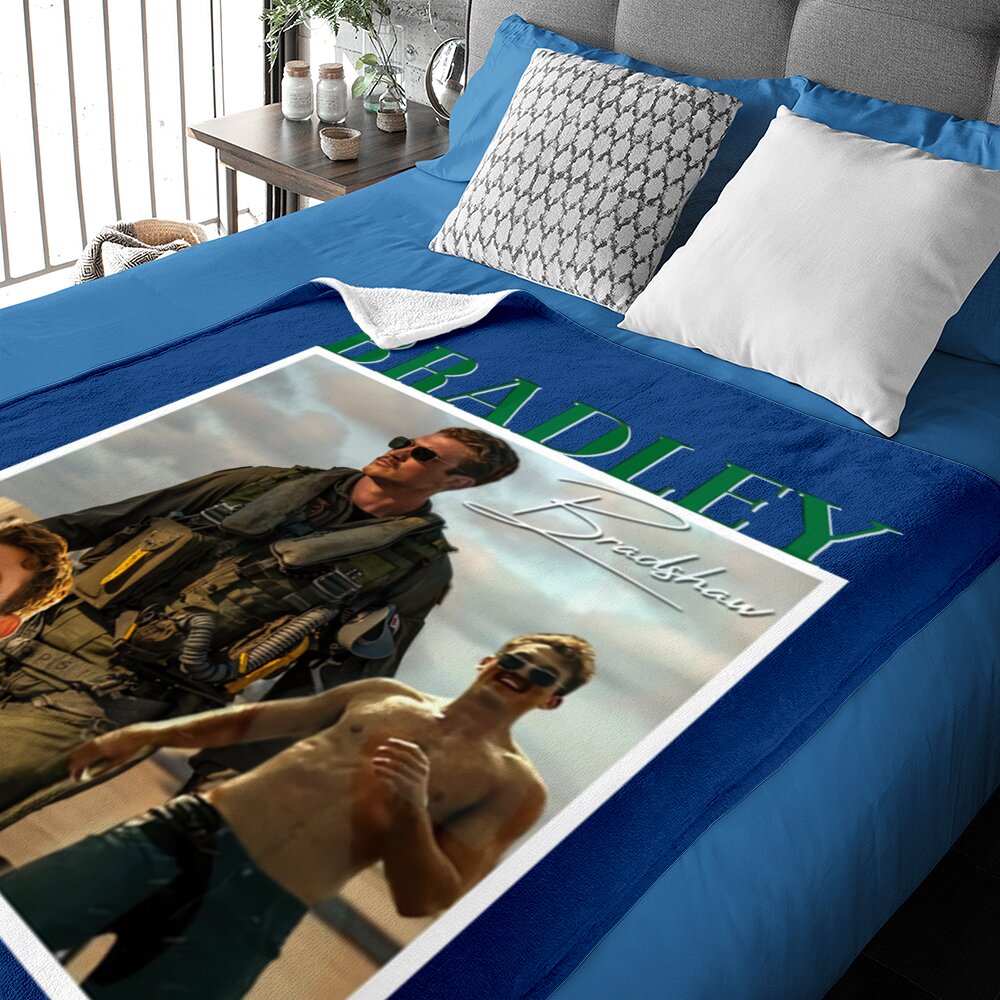 Miles Teller Baby Blanket, Top Gun Maverick Baby Blankets