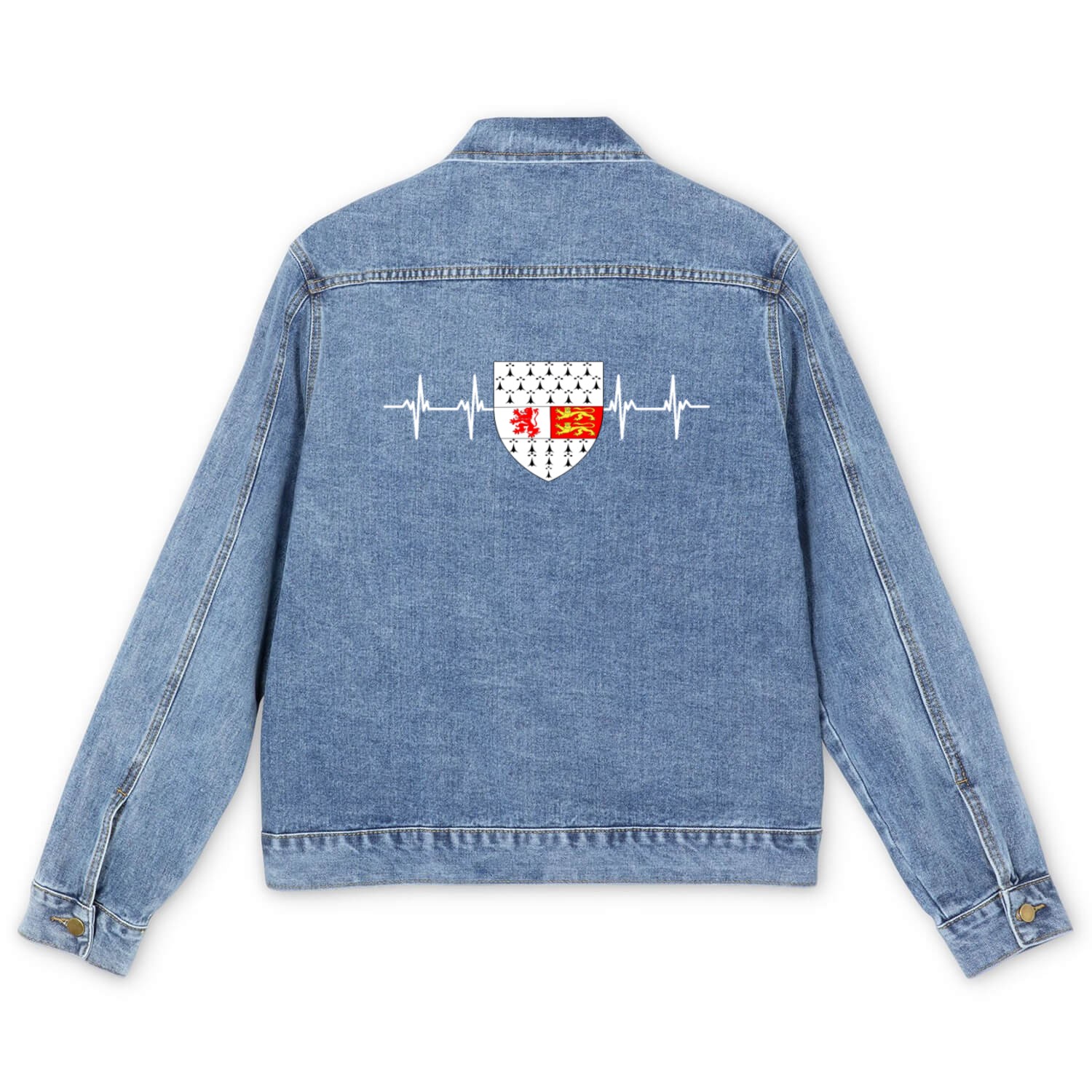Irish Ireland Cheatharlach Flag Men's Denim Jackets
