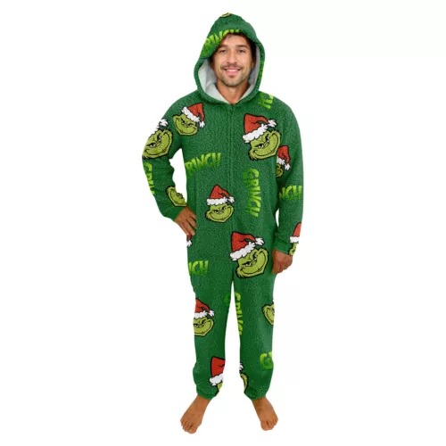 Funny Character Hooded Jumpsuit | Christmas Pajama Outfits | Family Matching Pajamas
