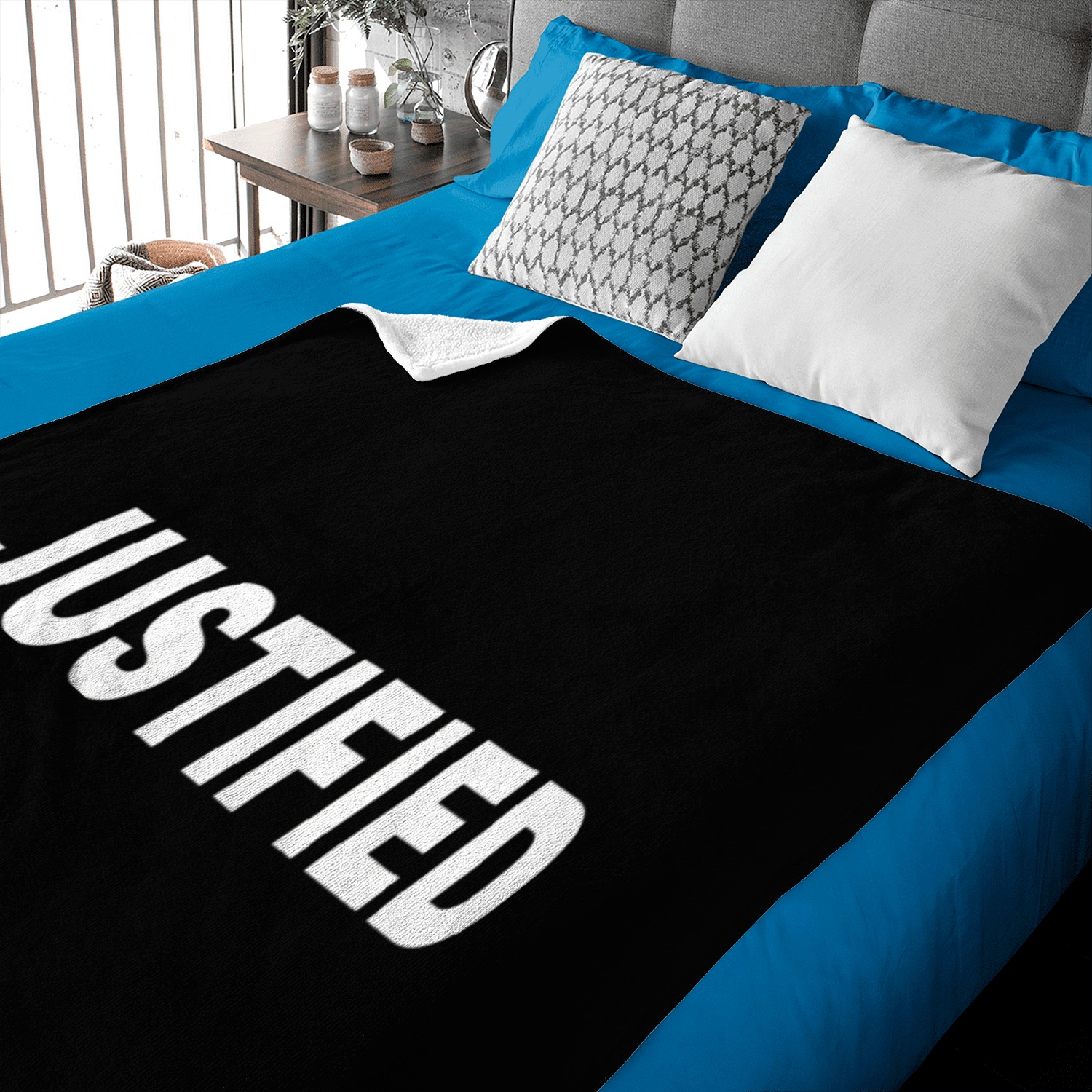 Justified Mood Emotion Bold White Baby Blankets