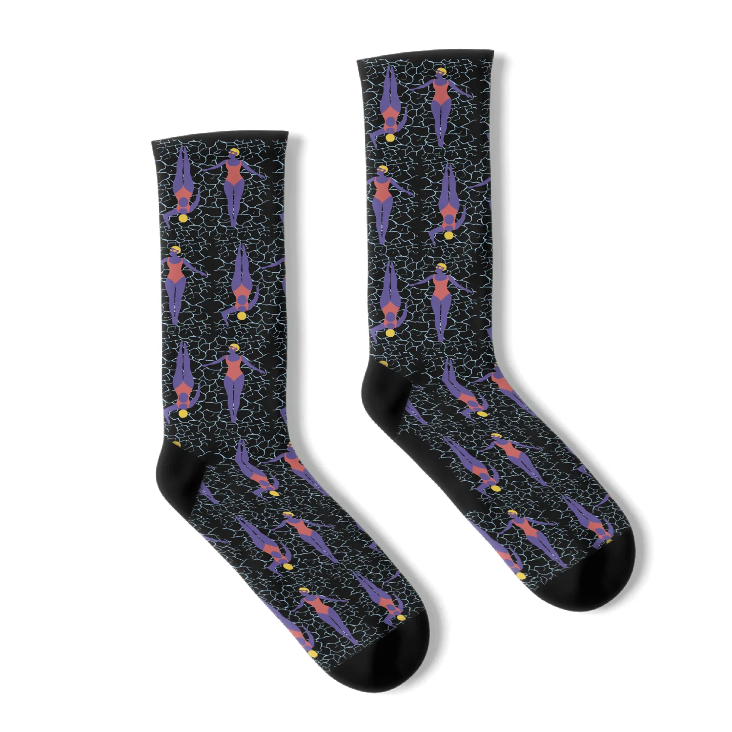 Girls swimming in the pool Girls swimming in the p Socks