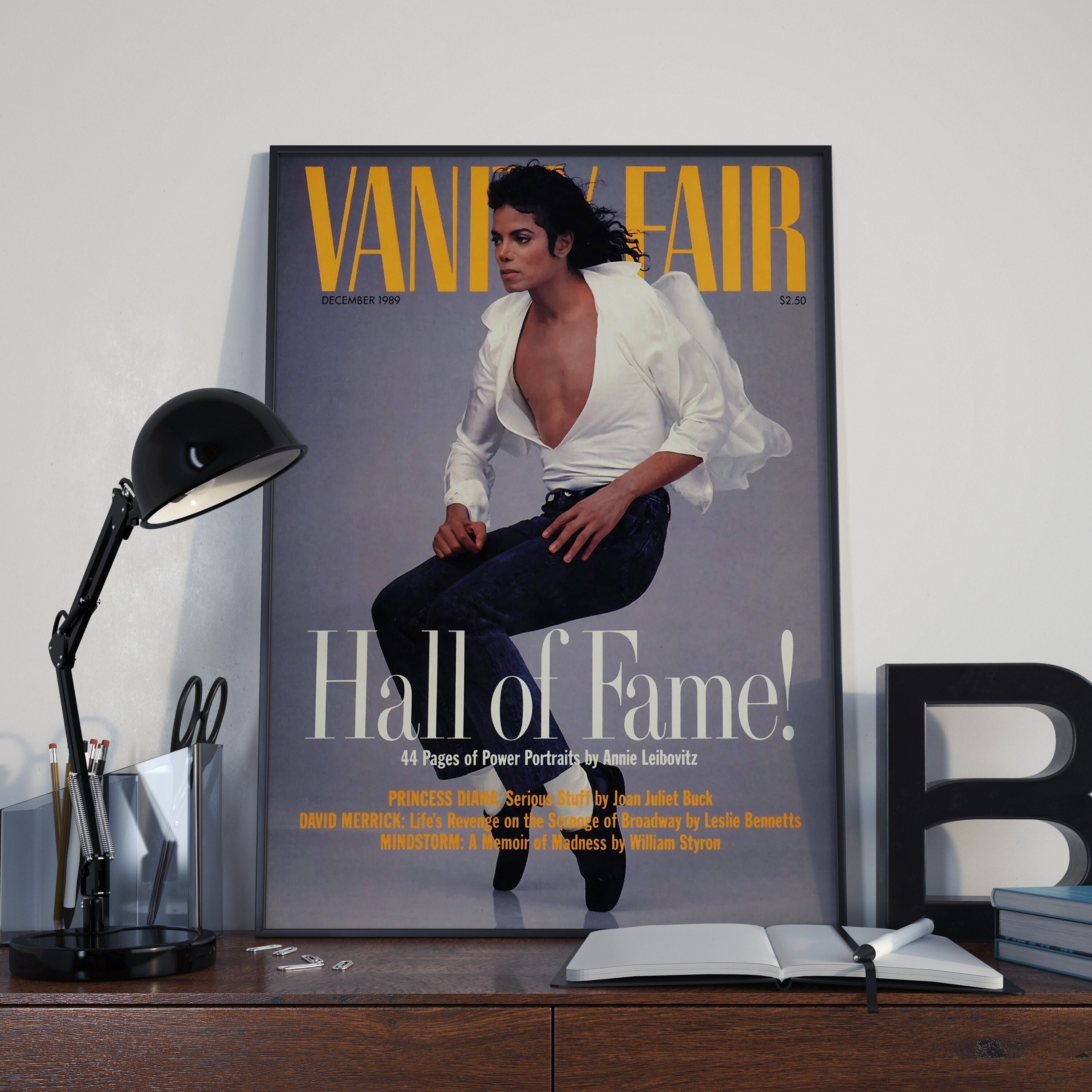 Michael Jackson 1989 Poster | Magazine Cover Poster | Artist Poster | Room Decor | Wall Decor | Music Decor | Music Gifts | Magazine Poster