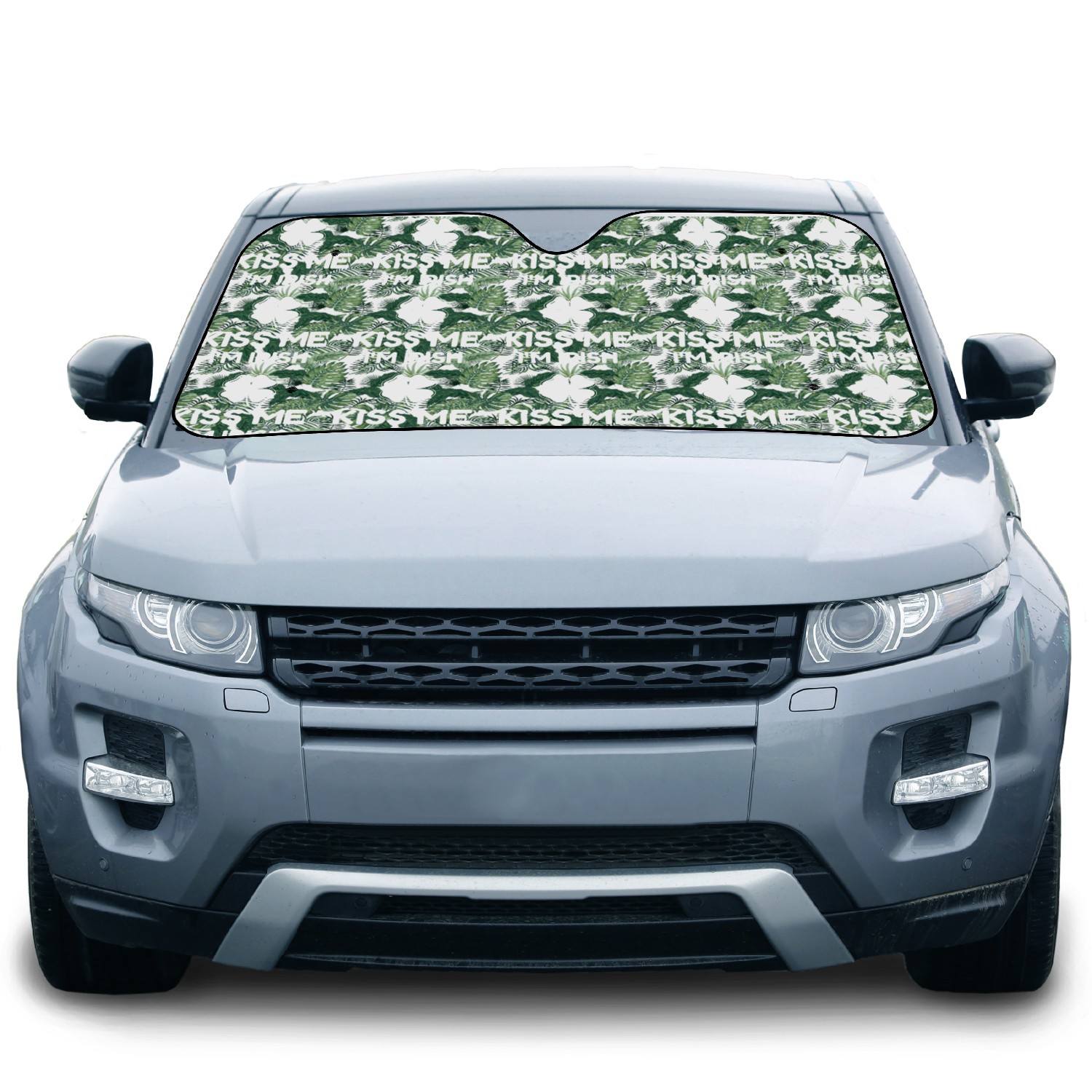 Kiss me I'm Irish ish, funny St Patricks day Car Sun Shades