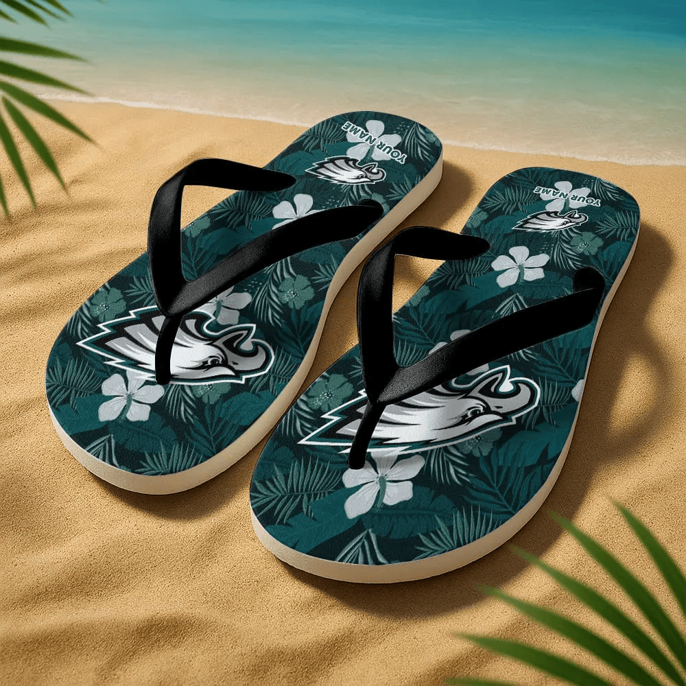 Philadelphia Eagles Flip-Flops - Summer Pattern