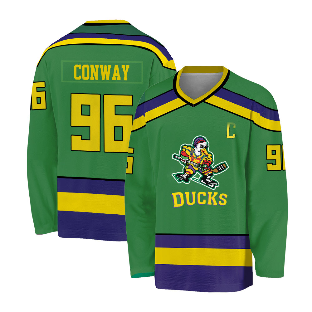Toddler/Youth/Kids/Adult Mighty Duck #96Charlie Conway Jersey Custom Any Name