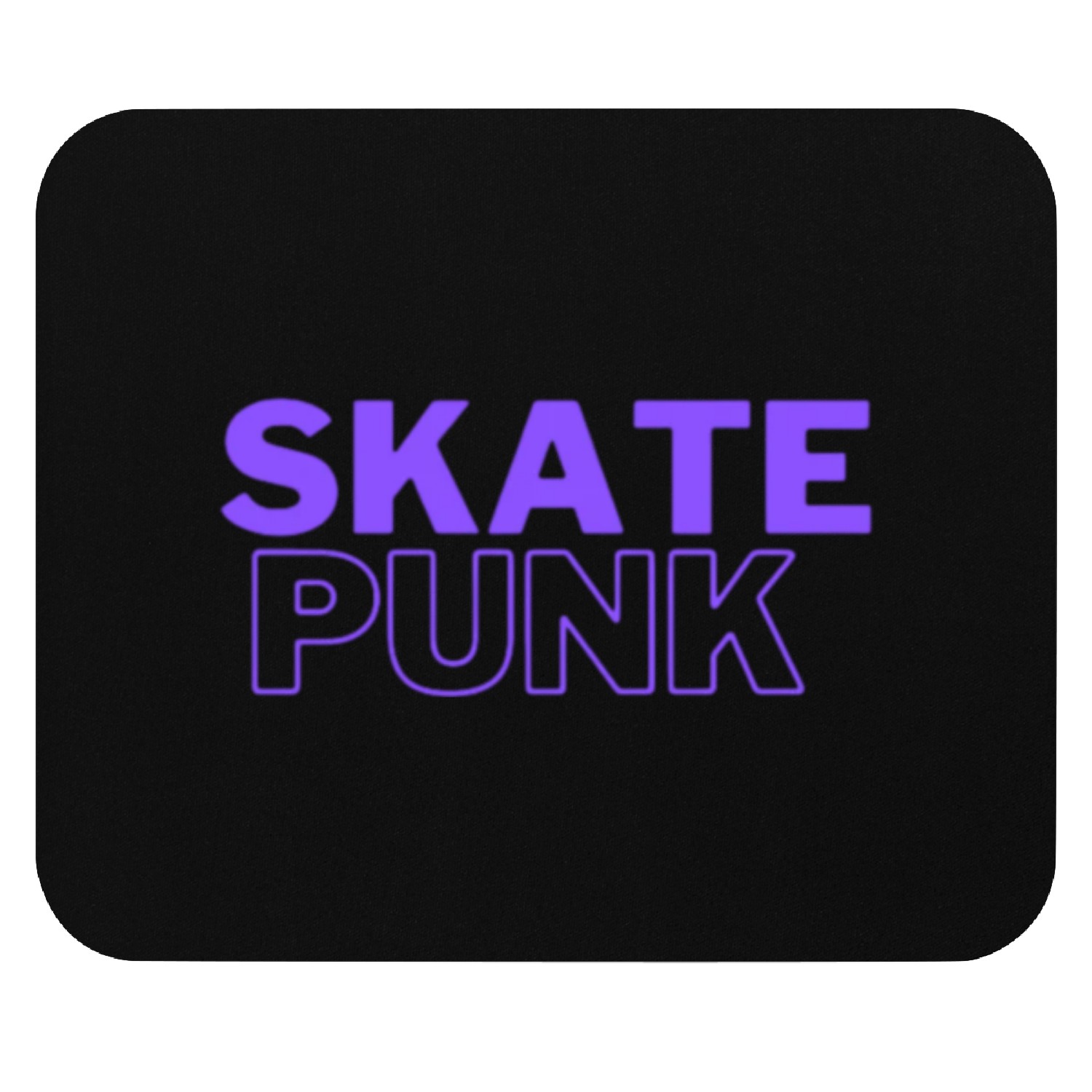 Skate punk crazy life style minimal neon font Mouse Pads