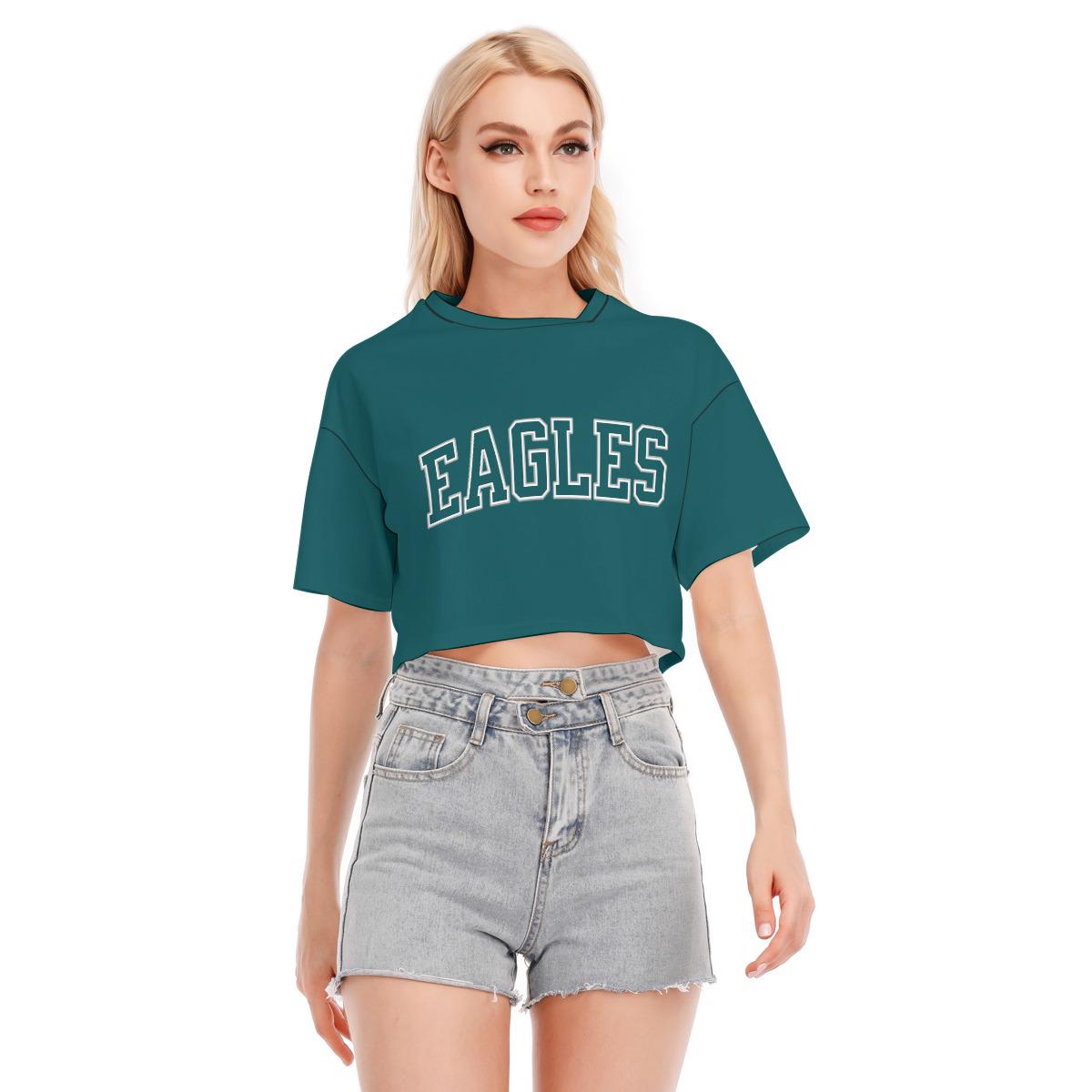 Eagles Football Womens Crop Top, Sports Fan Clothing